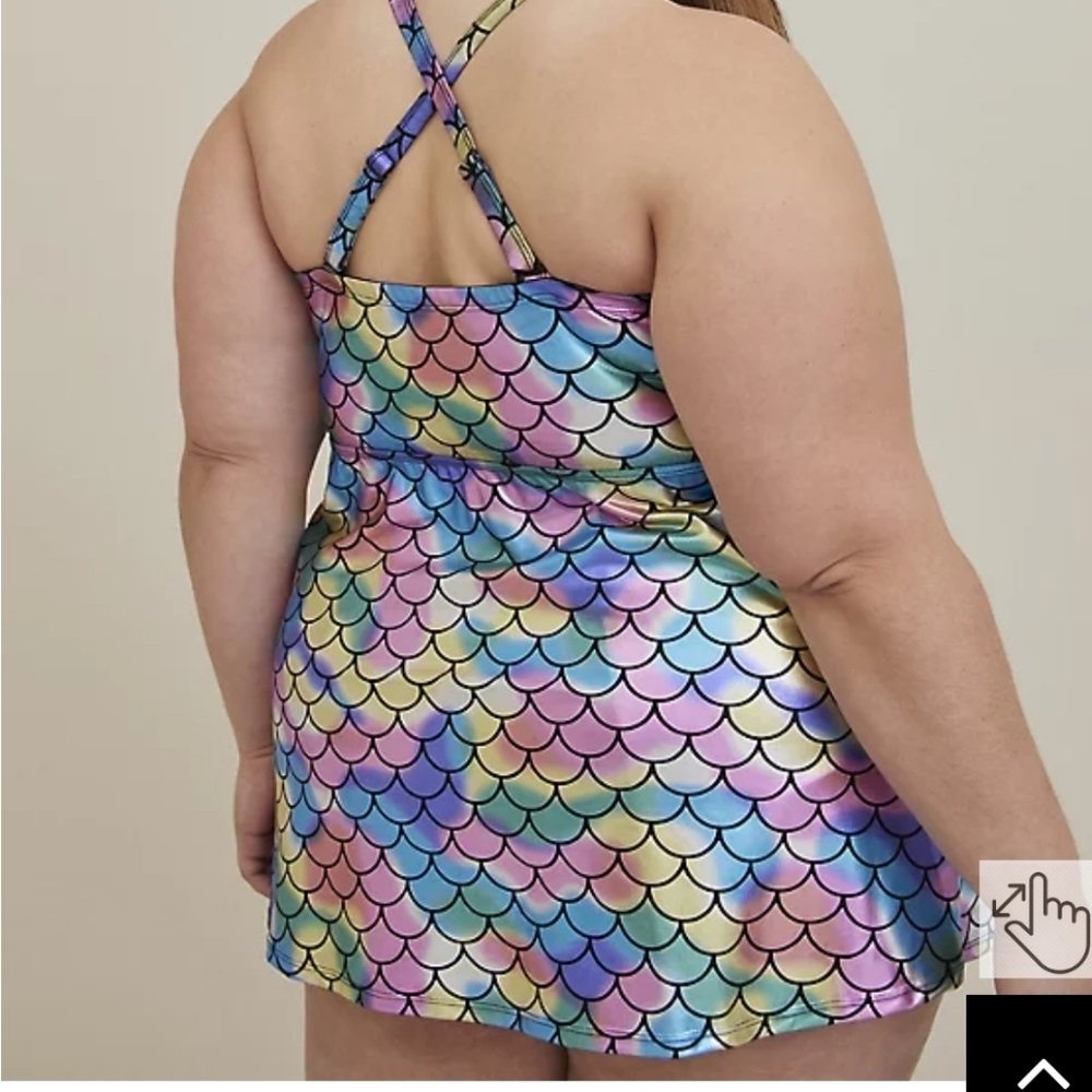 🆕️🧜‍♀️👙 4X MERMAID PASTEL FOIL TANKINI & BOTTOMS SWIM SET👙🧜‍♀️ - Picture 10 of 14